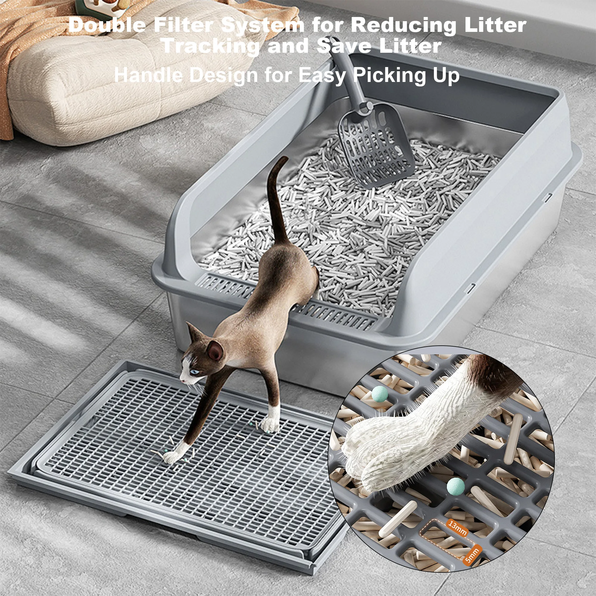 kf Sd6c31a807bd8419c90c803f46d475a16Y Cat Litter Boxes, Dog Collars, Automatic Pet Feeder, Cat toys, Indestructible Dog Toys, Outdoor Cat House ,Dog House and many more — Fast delivery at door step