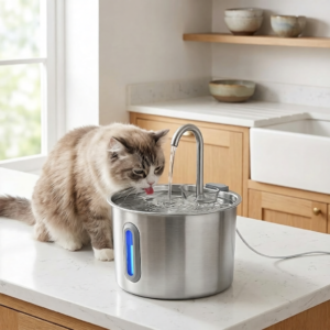 Cat Water Fountain with Triple Filtration image 01 Cat Water Fountain with Triple Filtration image 01