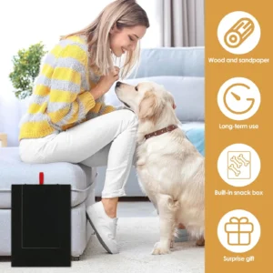 Dog Nail Scratching Board with Snack Box, Wood Stress Free Dog Nail Scratch Pad, Dogs Claw File Toy Pet Grooming Accessories