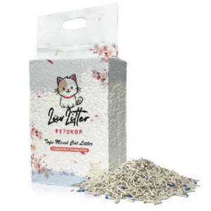 Premium Tofu & Bentonite Cat Litter – Least Tracking Clumping Cat Litter 2.5KG/6L