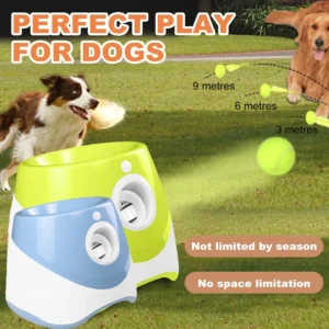 kf-Se236c6b398d34cd79e0264b66c7313b8R Dog Launcher Automatic Dogs Chase Toy Tennis Throwing Pinball Machine Fun Interactive Throw Rechargable Catapult USB Charging