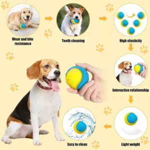 kf-Se853603688774ccc83dc9839051ea7cdg NEW Scooby-Doo Durable Squeaky set of 8 Dog Balls for teeth Cleaning Interactive UK