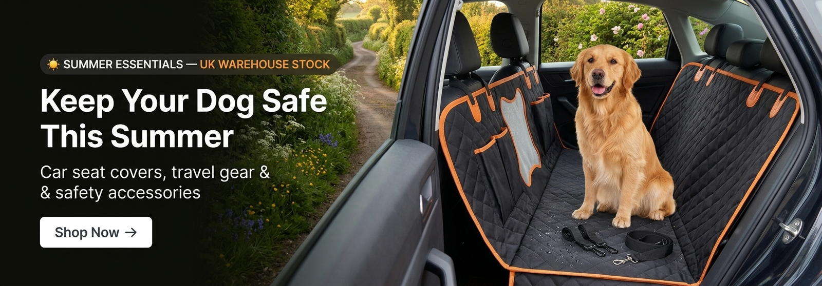 Dog Car Seat Cover homepage banner image 03